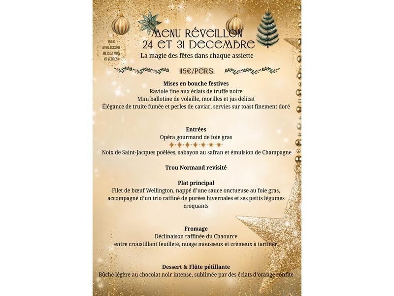 Réveillon d’exception à l’Auberge du Val au Cesne
