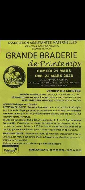 Braderie des assistantes maternelles