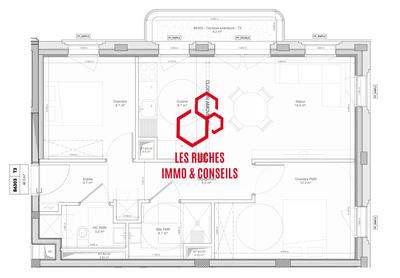 Appartement - 60 m² - 3 pièces