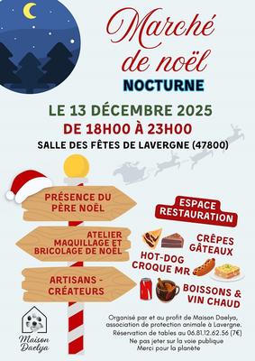 Marché de Noël nocturne