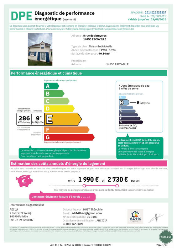 Maison traditionnelle - 91 m² - 4 pièces