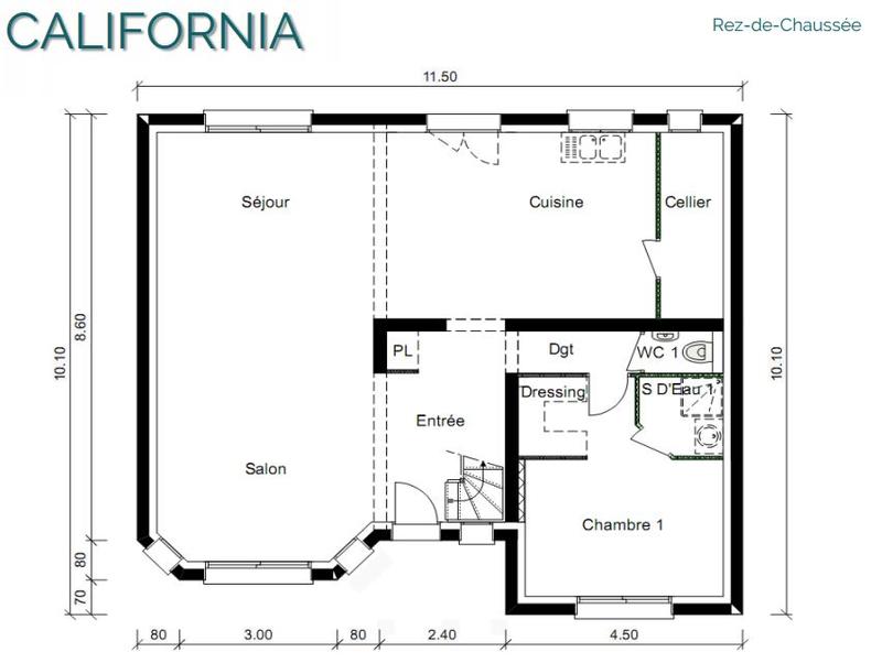 Maison - 120 m² - 6 pièces