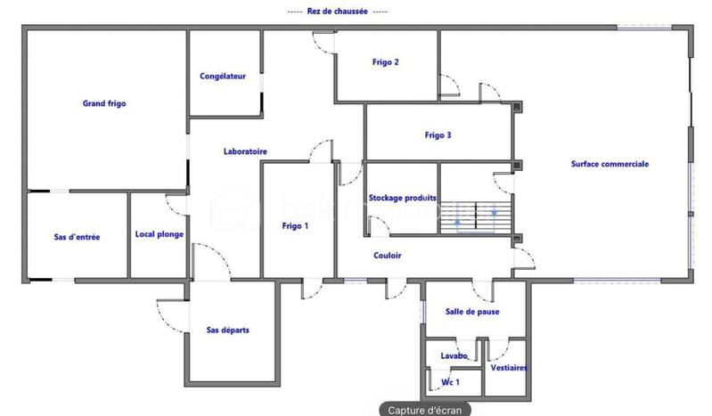 Local commercial - 272 m² - 12 pièces
