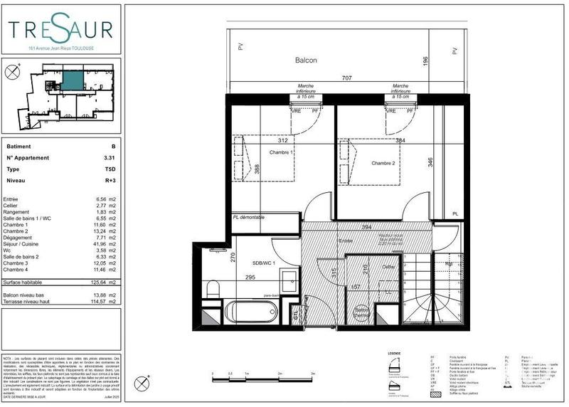 Appartement - 125 m² - 5 pièces