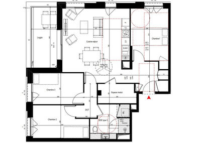 Appartement - 84 m² - 4 pièces