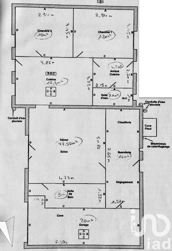 Maison - 75 m² - 3 pièces