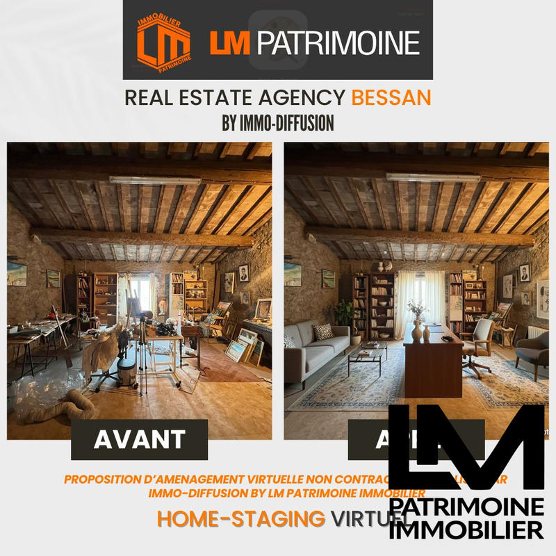 Maison ancienne - 65 m² - 3 pièces