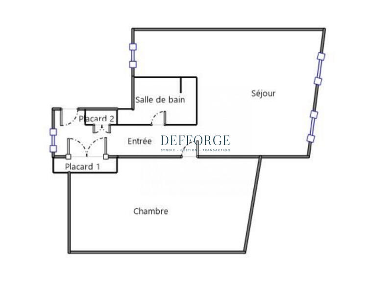 Appartement - 30 m² - 2 pièces