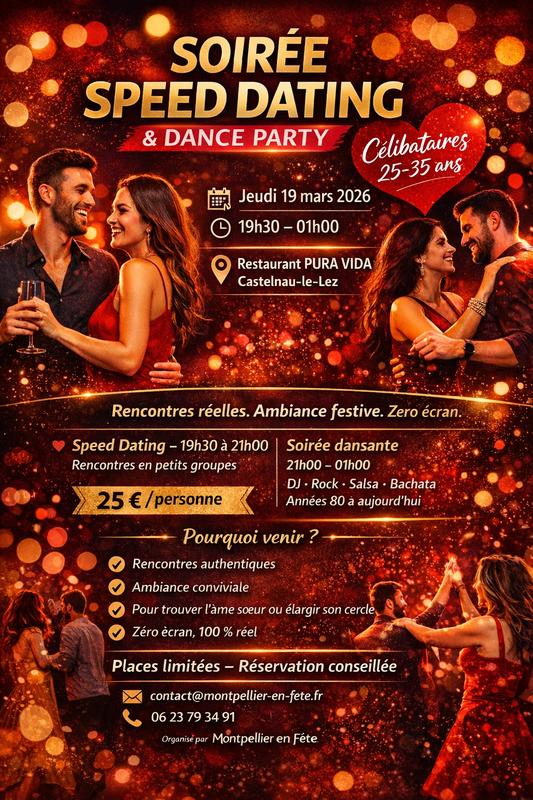 Soirée speed dating 25-25 ans