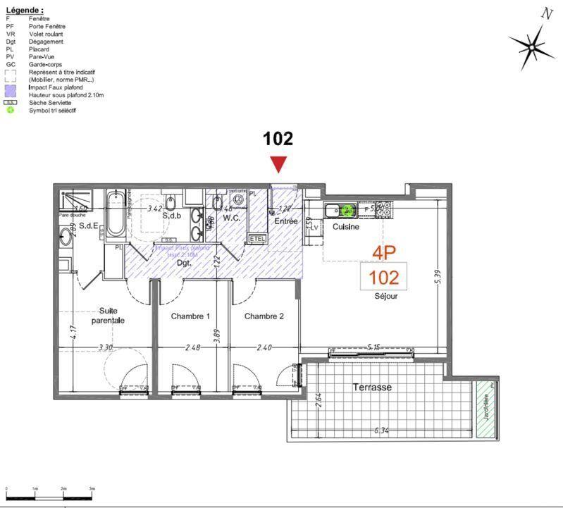 Appartement - 85 m² - 4 pièces