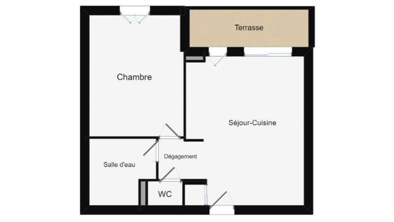 Appartement - 40 m² - 2 pièces