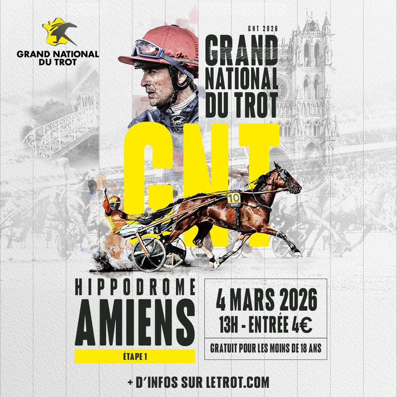 L'Hippodrome d'Amiens accueille le coup d'envoi du Grand National du Trot  le mercredi 4 mars