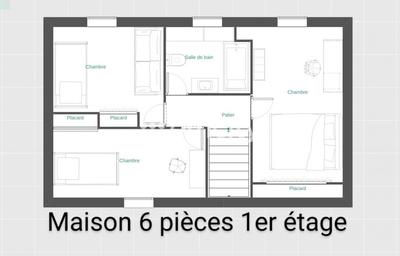 Maison - 85 m² - 6 pièces