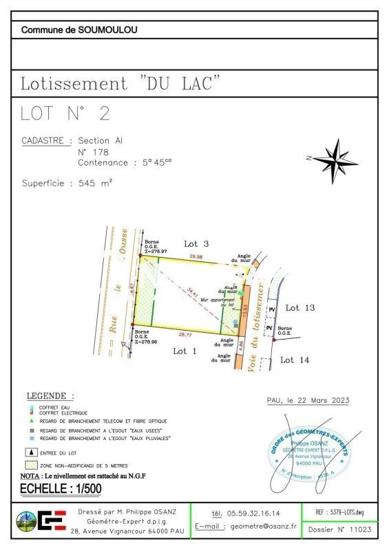 Terrain constructible - 487 m²