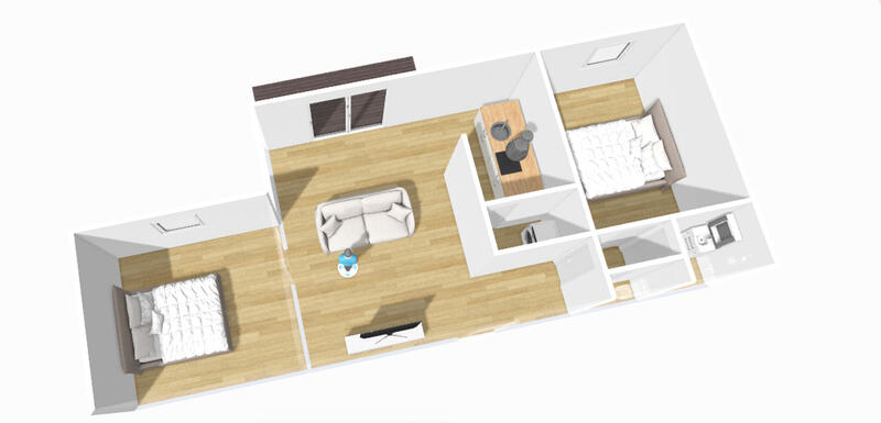 Appartement - 54 m² - 3 pièces