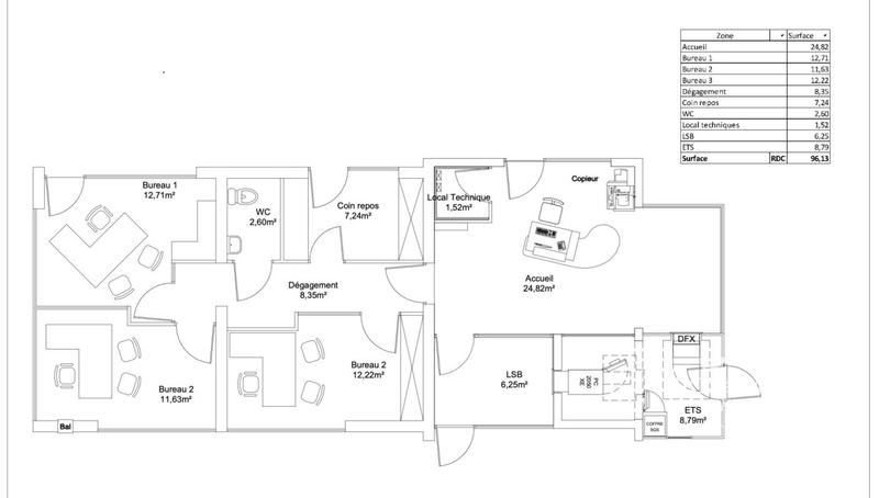 Local commercial - 96 m²