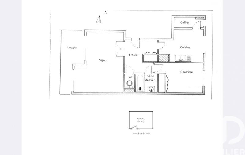 Appartement - 54 m² - 2 pièces