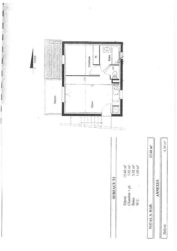 Appartement - 28 m² - 2 pièces
