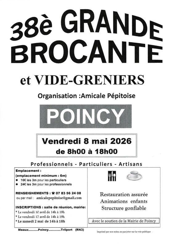 38e grande brocante et vide-greniers