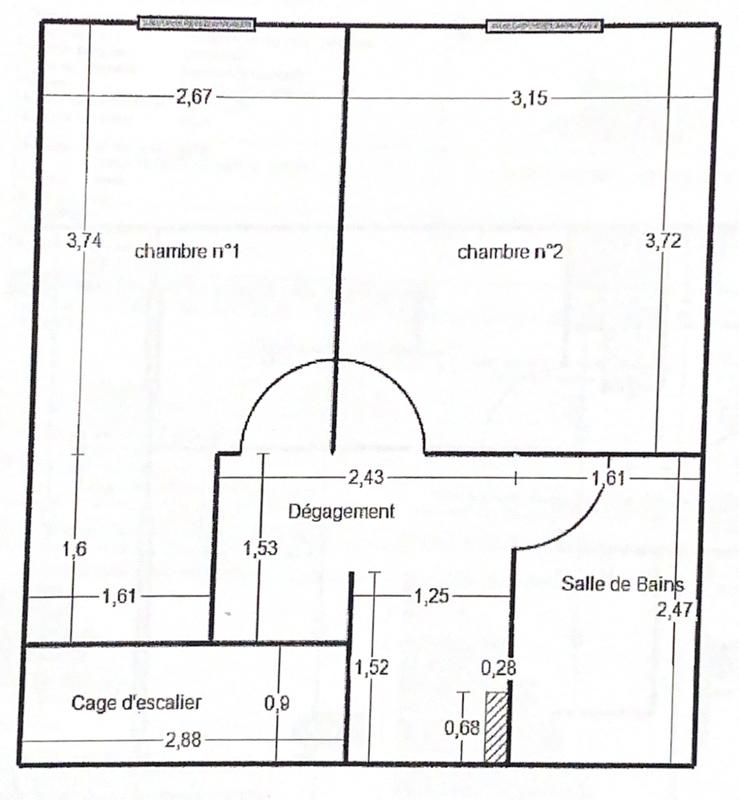 Duplex - 64 m² - 3 pièces