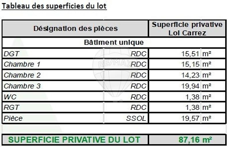 Appartement - 87 m² - 3 pièces