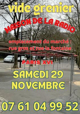 Vide grenier maison de la radio