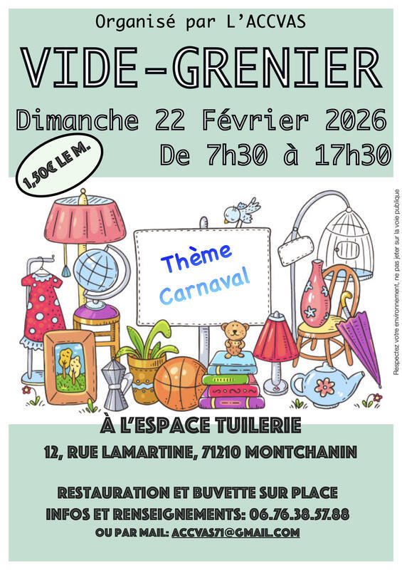 Vide grenier thème carnaval