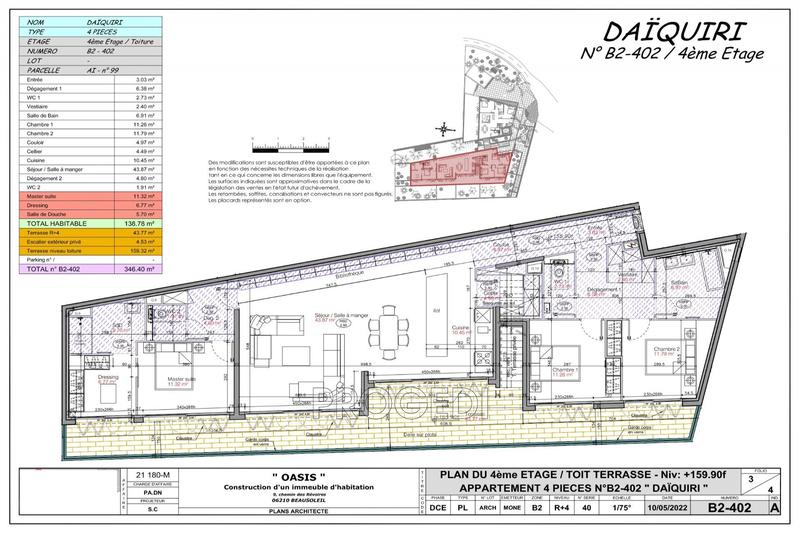 Appartement - 139 m² - 4 pièces