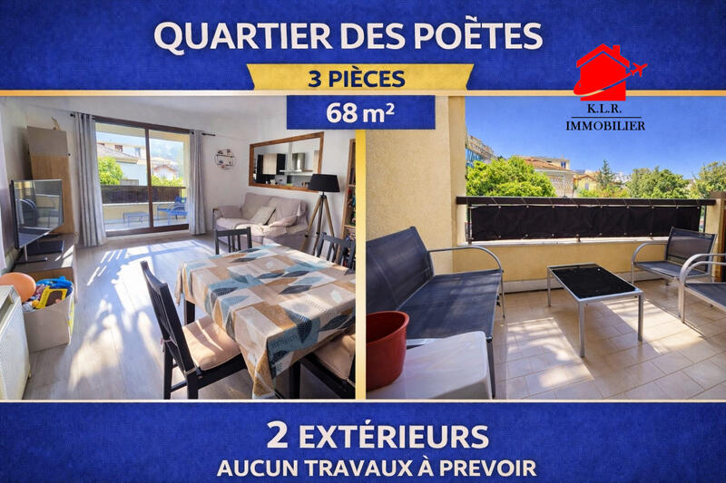 Appartement - 68 m² - 3 pièces