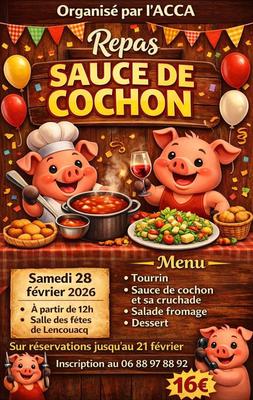 Repas sauce de Cochon