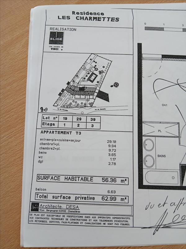 Appartement - 56 m² - 3 pièces