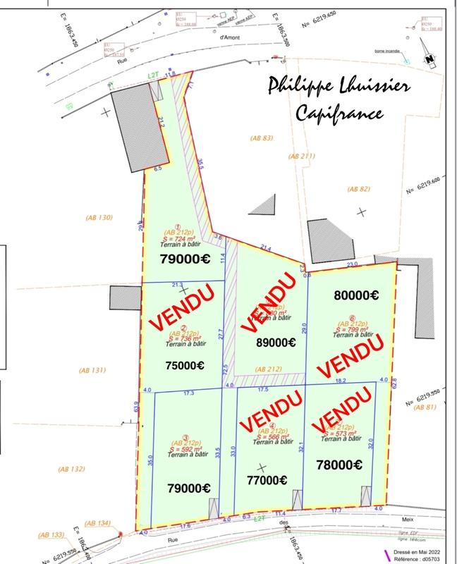 Terrain constructible - 592 m²