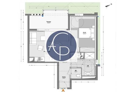 Appartement - 46 m² - 2 pièces