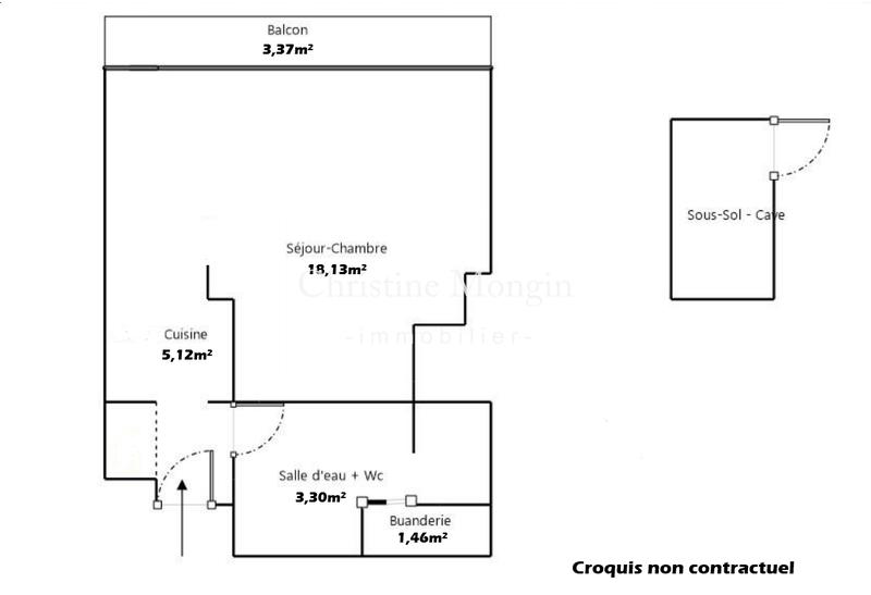 Appartement - 28 m² - 1 pièce