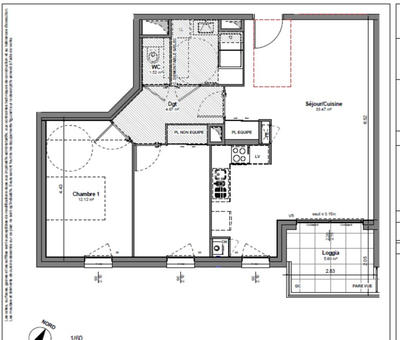 Appartement - 66 m² - 3 pièces