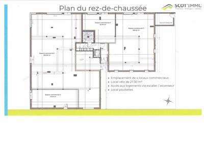 Local commercial - 57 m² - 1 pièce