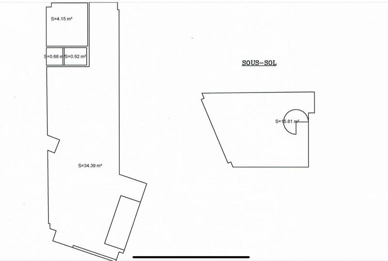 Local commercial - 58 m² - 2 pièces