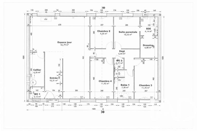 Maison - 130 m² - 5 pièces