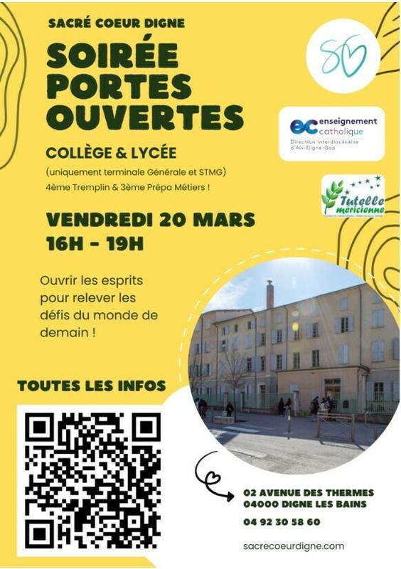 Portes ouvertes Collège et Lycée du Sacré Coeur
