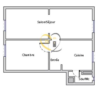 Appartement - 40 m² - 3 pièces