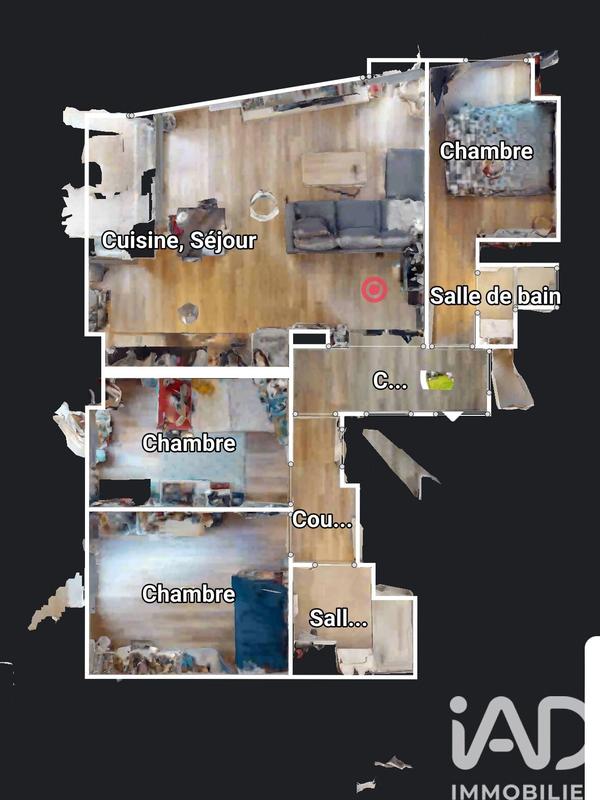 Appartement - 80 m² - 4 pièces