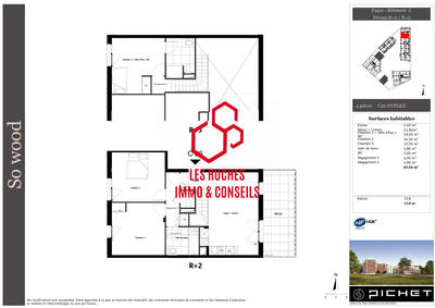 Appartement - 84 m² - 4 pièces