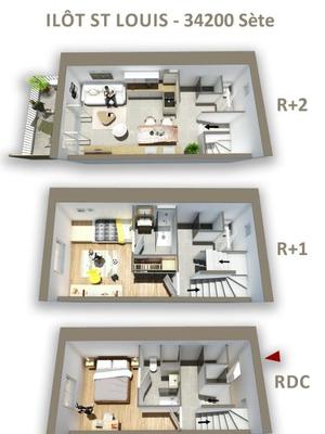 Maison - 72 m² - 3 pièces