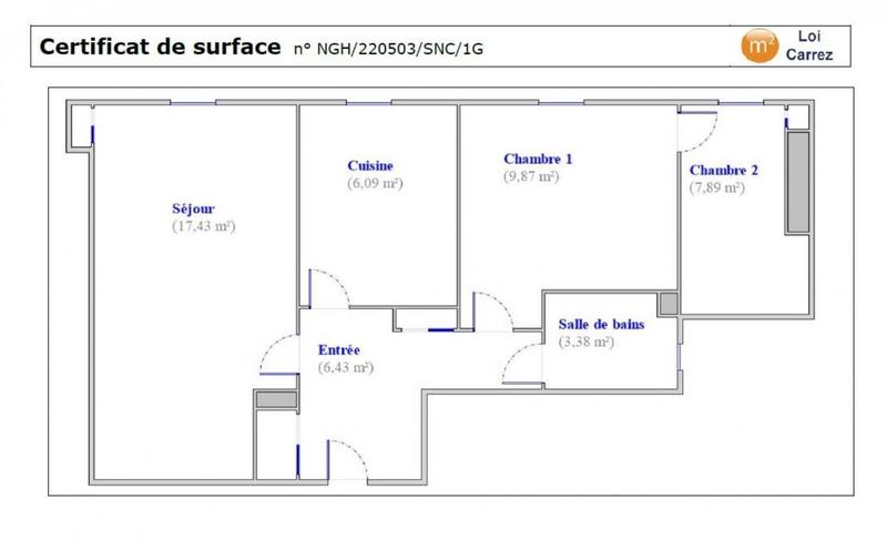 Appartement - 51 m² - 3 pièces