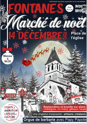Concert et marché de noël à Fontanes