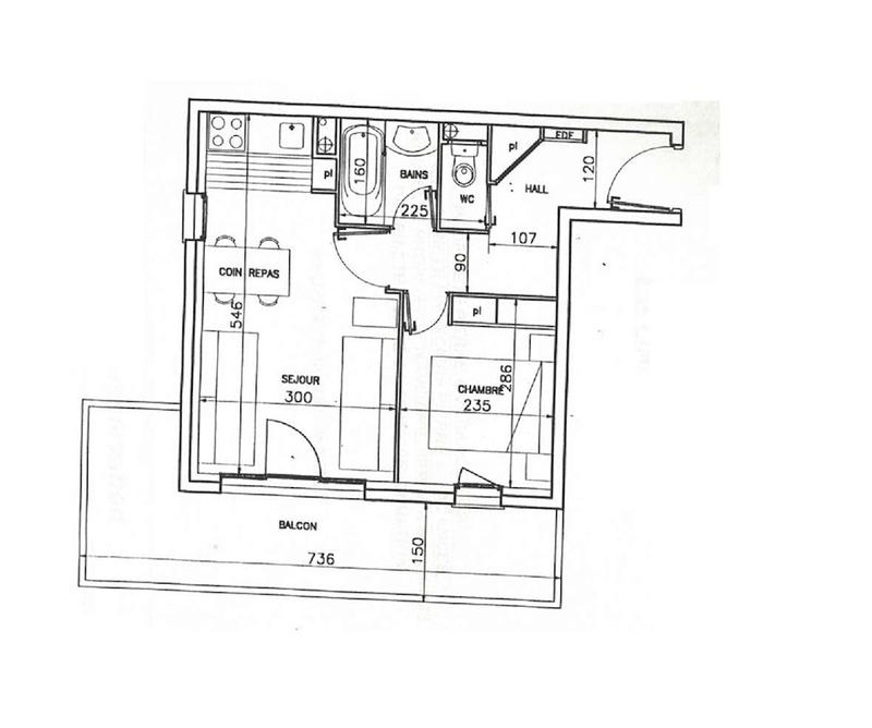 Appartement - 30 m² - 2 pièces