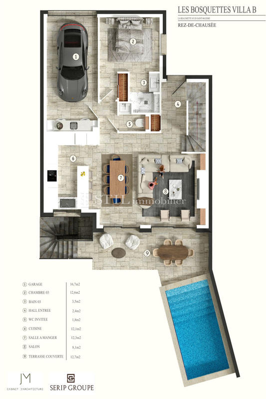 Villa - 176 m² - 7 pièces