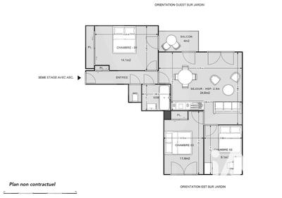 Appartement - 71 m² - 4 pièces