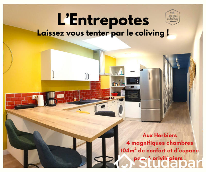 Chambre - 15 m² - 1 pièce