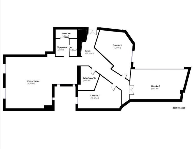 Appartement - 104 m² - 4 pièces